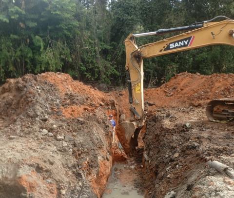 Prefeitura realiza ações de manutenção nas redes coletoras de água pluvial