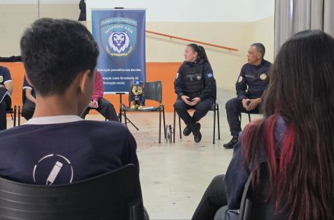 Projeto da Guarda Civil contra o bullying realiza 66 palestras no primeiro semestre e alcança 490 alunos de escolas de Taubaté