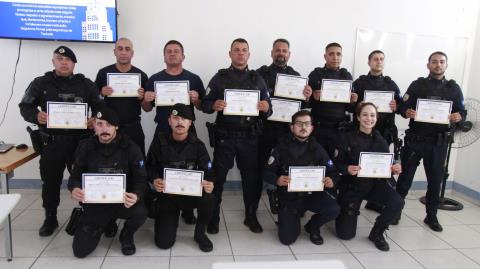 Guarda Civil homenageia agentes por ações de destaque no mês de janeiro