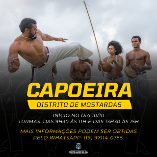 Aulas de Capoeira começam na próxima sexta-feira (1010) no distrito de Mostardas