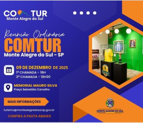 Convocação para Reunião Ordinária do COMTUR