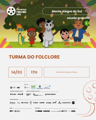 Cinema Pontos MIS exibe “Turma do Folclore” neste sábado no Memorial Mauro Silva
