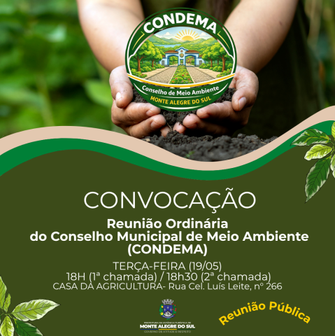 CONDEMA convoca conselheiros para reunião ordinária em 19 de maio