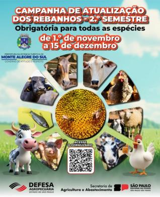 Atualização obrigatória dos rebanhos deve ser feita até 15 de dezembro de 2025