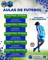 Prefeitura abre inscrições para aulas gratuitas de futebol em Monte Alegre do Sul