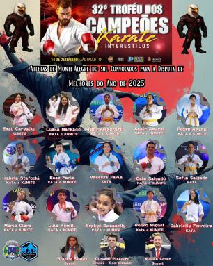 Monte Alegre do Sul terá 15 atletas na disputa dos Melhores do Ano da Federação Paulista de Karatê Interestilos