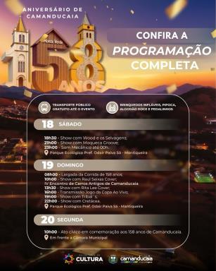 Programação completa