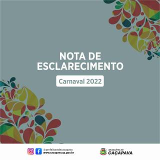 Arte_Cancelamento Carnaval 2022