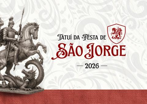 FESTA DE SÃO JORGE 2026 REÚNE TRADIÇÃO, FÉ E SOLIDARIEDADE NA ESTÂNCIA TURÍSTICA DE TATUÍ NO DIA 26 DE ABRIL
