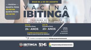 Arte Vacina Covid faixa etária 24 e 23 anossss