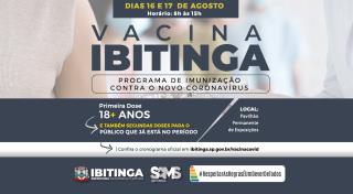 Arte Vacina Covid faixa etária 18 e repescagemm