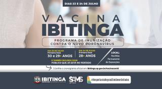 Arte Vacina Covid faixa etária 28 29 30 anosss
