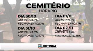 horario cemitério