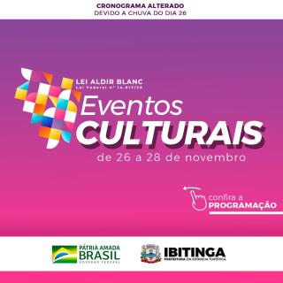 LEI ALDIR BLANC EVENTOS CULTURAIS