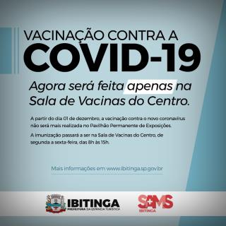 vacinação mudou para sala de vacinação covid19