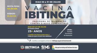 Arte Vacina Covid faixa etária 25 anosss