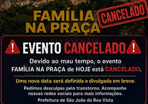 Família na Praça - CANCELADO