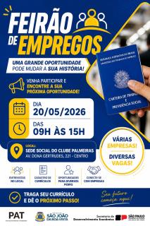 Feirão de Empregos reúne empresas e oferece diversas oportunidades de trabalho em São João
