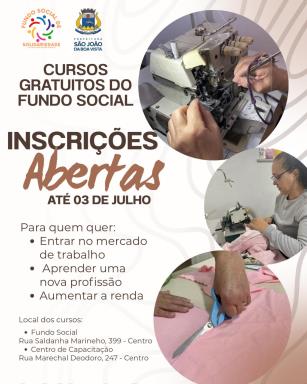 CURSOS FUNDO SOCIAL