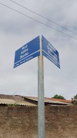Placas de ruas começam a ser substituídas em São João