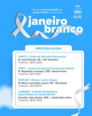 São joão tem rede estruturada para atender pacientes de saúde mental