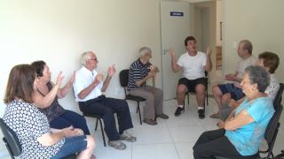 Aula de canto Centro Dia do Idoso