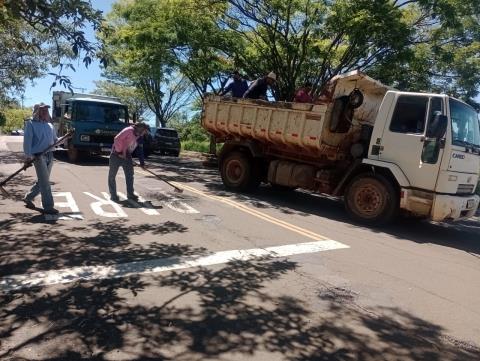 Prefeitura reativa usina asfáltica e inicia recapeamento e tapa-buracos de ruas em São João