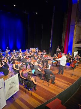 Orquestra música na cidade