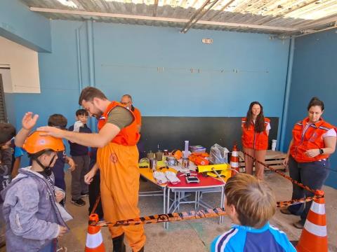 🟦🟧 Dia de aula para os alunos da EMEB Genoeva Pan Bernardo, no Bairro do Macuco, com dicas de