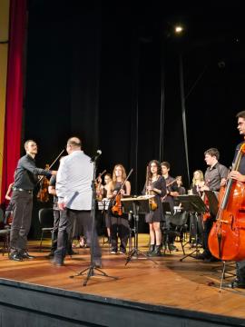 Orquestra música na cidade
