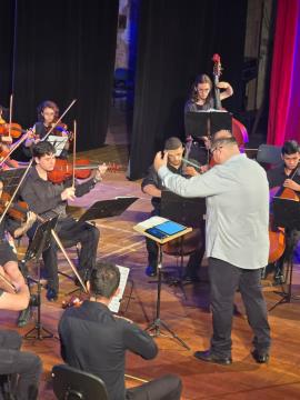 Orquestra música na cidade