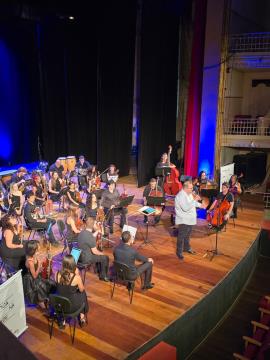 Orquestra música na cidade
