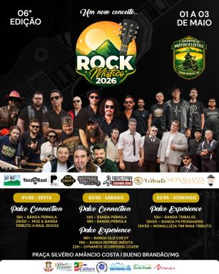 Vem aí o 1º Encontro de Motociclistas de Bueno Brandão e a 6ª edição do Rock Místico!