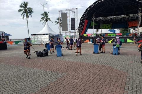 Mais de 1,2 tonelada de material reciclável é recolhida durante o Carnaval em Mongaguá 6