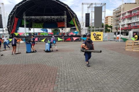 Mais de 1,2 tonelada de material reciclável é recolhida durante o Carnaval em Mongaguá 7