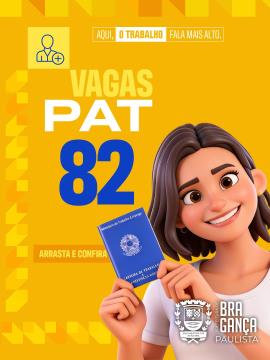 Posto de Atendimento ao Trabalhador tem 82 vagas disponíveis nesta semana
