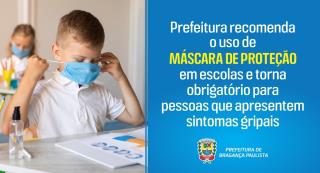 Prefeitura recomenda o uso de máscara de proteção