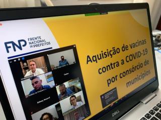 02.03.2021 Prefeitura participa de reunião virtual sobre  consórcio público para aquisição de vacinas