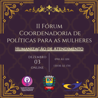 Convite II Fórum da Coordenadoria de Políticas para Mulheres
