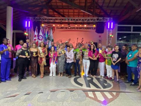 LIESB celebra Carnaval 2025 com emoção na entrega do Estandarte de Ouro – Troféu Mirian Acedo
