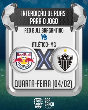 Red Bull Bragantino x Atlético-MG: trânsito terá alterações nesta quarta-feira, 04