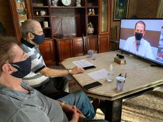 Administração participa de reunião virtual com o Governo do Estado