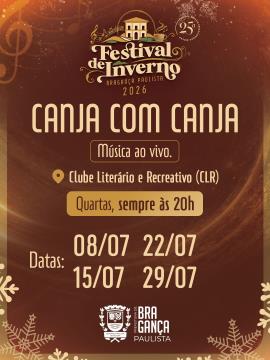 Festival de Inverno 2026 abre espaço para quem deseja soltar a voz no tradicional "Canja com Canja"