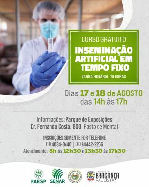 Inscrições abertas para curso gratuito de IATF em Bragança Paulista