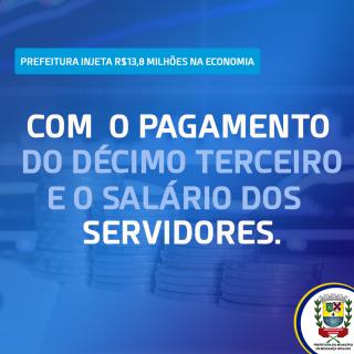 13º antecipado e salário dos servidores