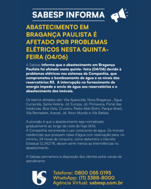 SABESP INFORMA