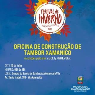 Oficina de construção de tambor xamânico