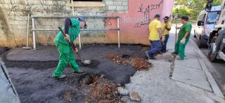 Melhorias na Viela da Rua Arauto da Silva Vilaça no bairro Planejada I