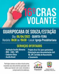 04.04.2022 CRAS Volante atenderá moradores do Guaripocaba de Souza