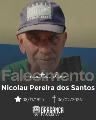 Nota de pesar - Nicolau Pereira dos Santos